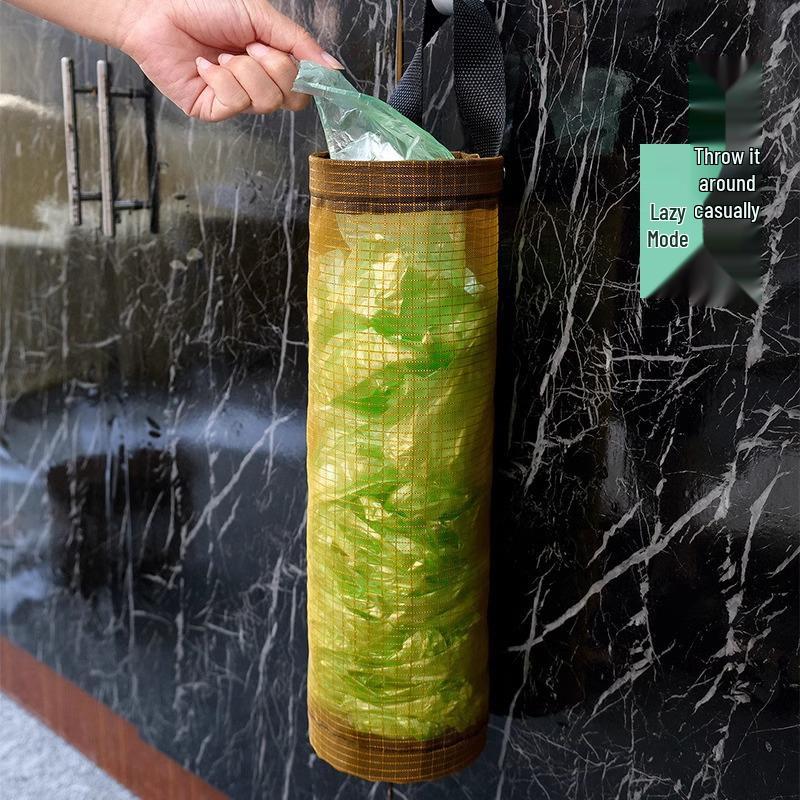 Wall-Mounted Kitchen Trash Bag Storage Rack