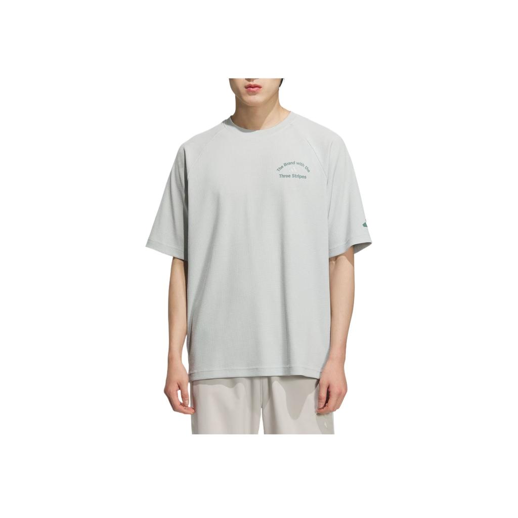 adidas Gfx Comfortable Casual Crew Neck Short Sleeve T-Shirt Men Tops Miracle-Silver KF0129