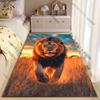 Majestic lion in golden sunset carpet Yoga living room room decor children's crawling mat doormat area rug games mat