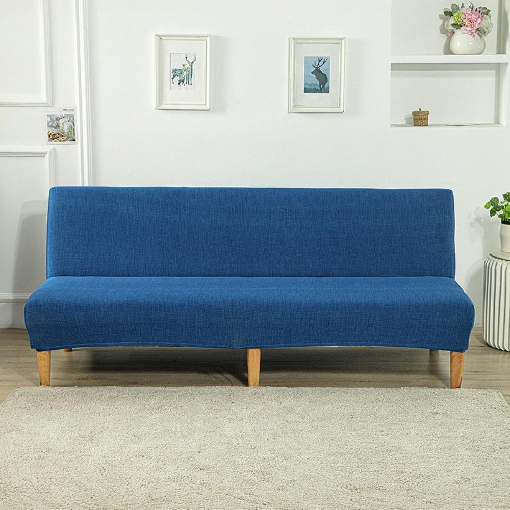 Milk Silk Elastic Sofa Cover Slipcover Furniture Protector Dustproof Stretchable No Armrest Full Coverage