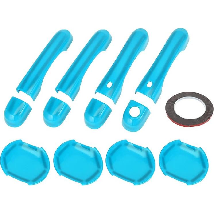 Motoforti Exterior Door Handle Cover Set, Decoration Trim for Jeep Renegade 2015-2021, ABS, Orange, 1 Set