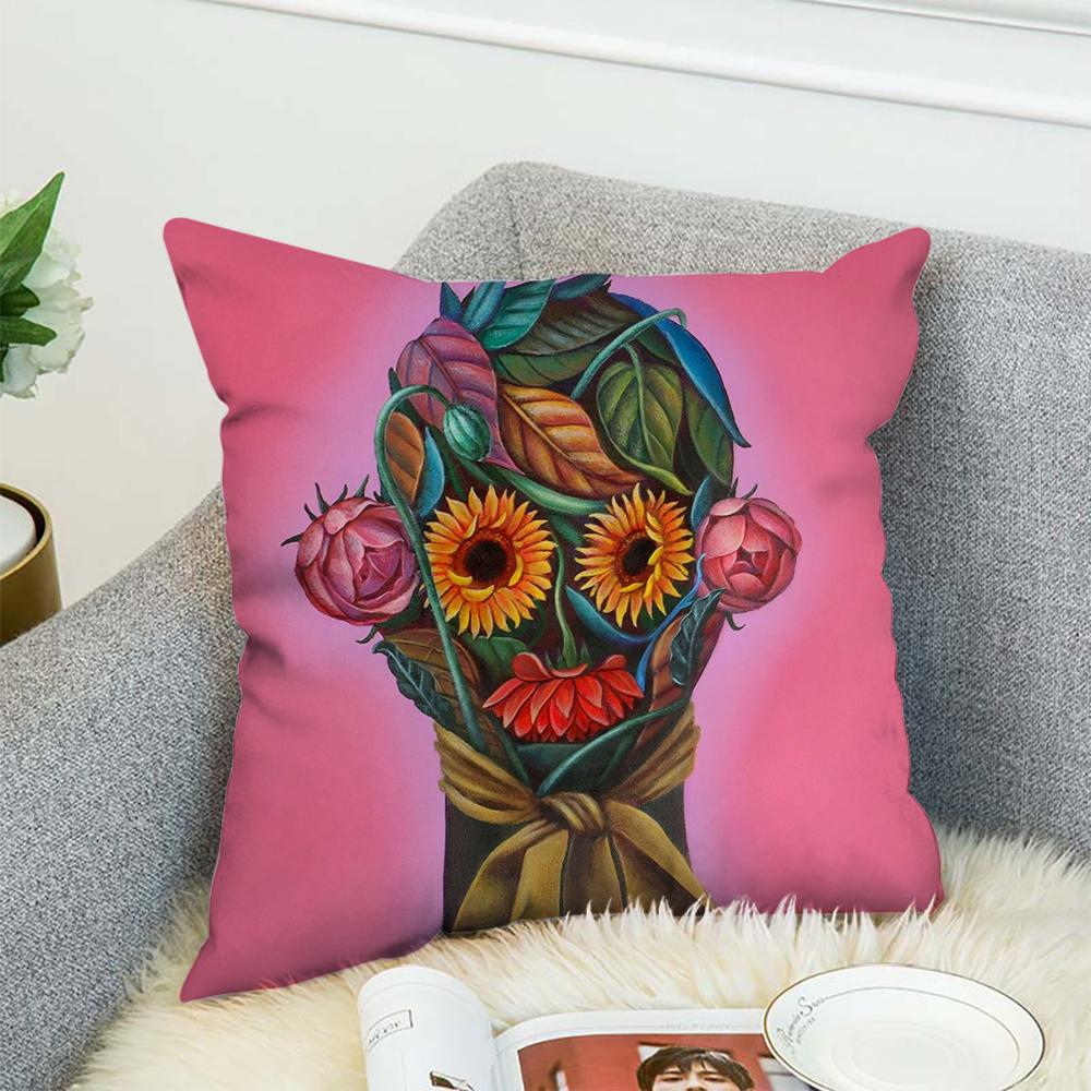 Natasha Lelenco Abstract Art Pillow Case For Car Sofa Decorative Home Double-sided Print Plush Square Throw Pillow Cushion Cover