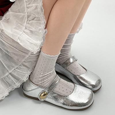 Scarpe Mary Jane da Donna alla Moda in Morbida Pelle con Fondo Piatto Nuovi Stili Primavera Autunno Vintage Francese Fatato Casual Eleganti Scarpe Basse da Lavoro