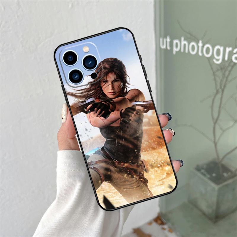 Lara Croft Tomb Raider Case For iPhone 16 15 11 12 13 14 Pro Max Plus XS X XR 12 13 Mini Back Cover