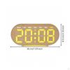 Clear Digital Clock with Lighted Base | LowProfile Compact Design, EasytoUse Top Buttons, Alarm