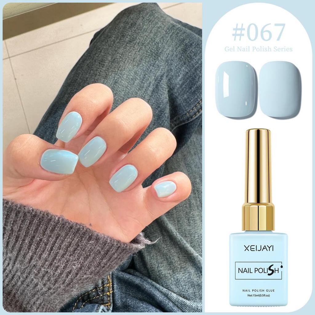 XEIJAYI 15ml Solid Color Nail Gel - 72 Color Options for Nail Art Salons