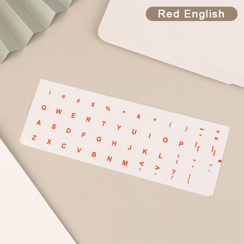 Round Keyboard Sticker Transparent Keyboard Cover English/Korea/Russian/Arabic Sticker For Dust Protection Laptop Accessories