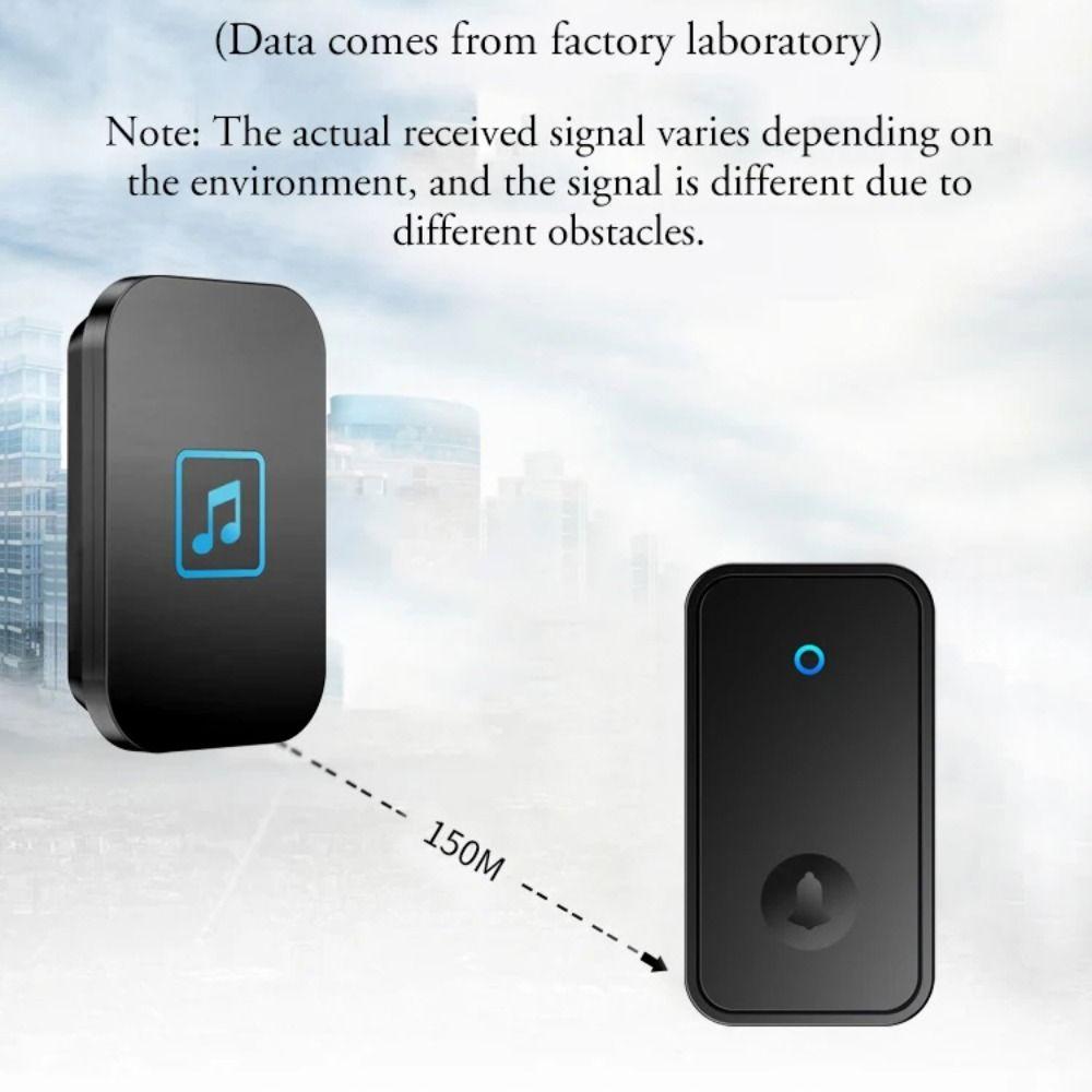 300M Range Wireless Doorbell Waterproof Door Chime Kit Welcome Doorbell  Remote Control