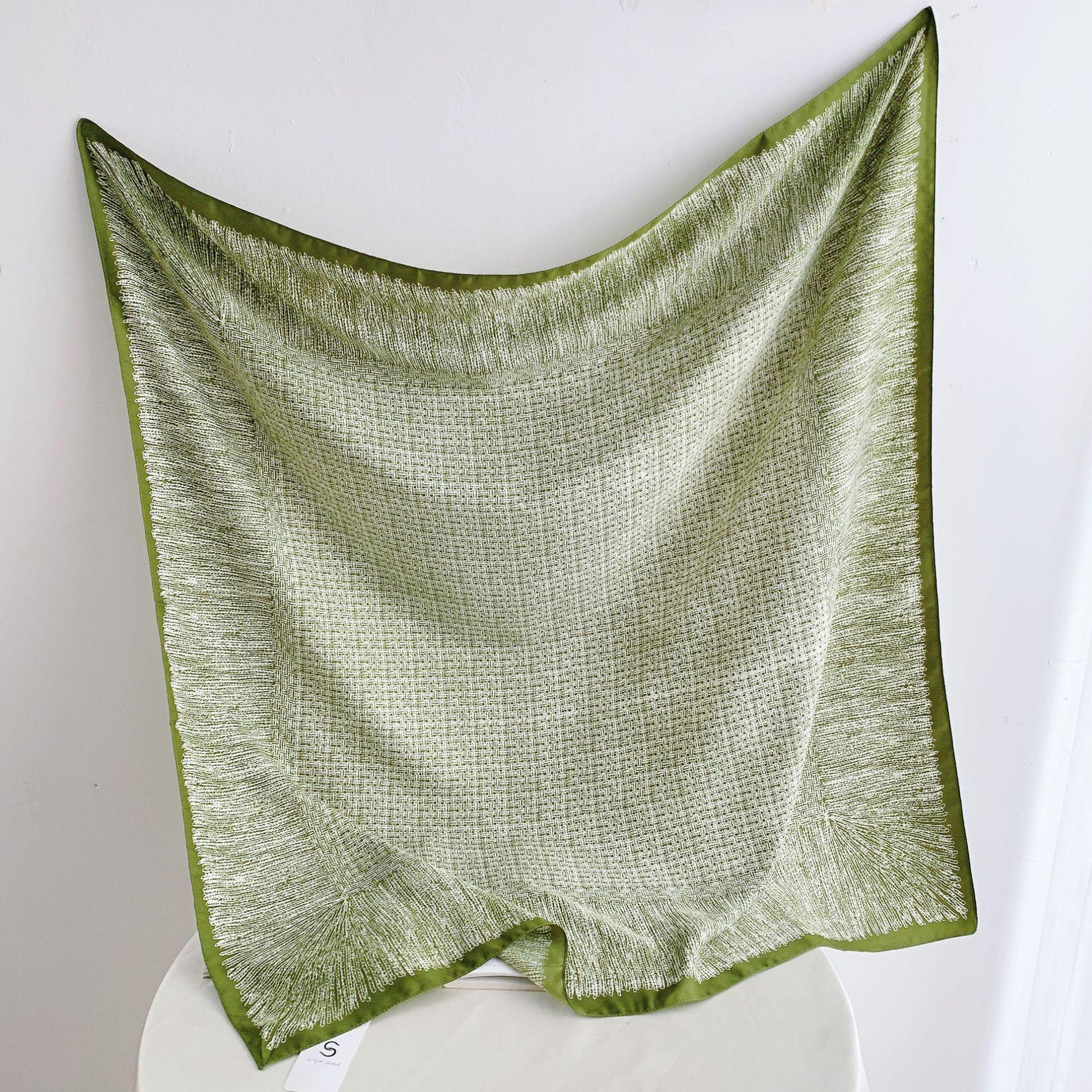 

90 см квадратный большой квадратный шарф Four Seasons, роскошная декоративная рубашка, профессиональный платок, повязка на голову, солнцезащитный платок 90*90cm