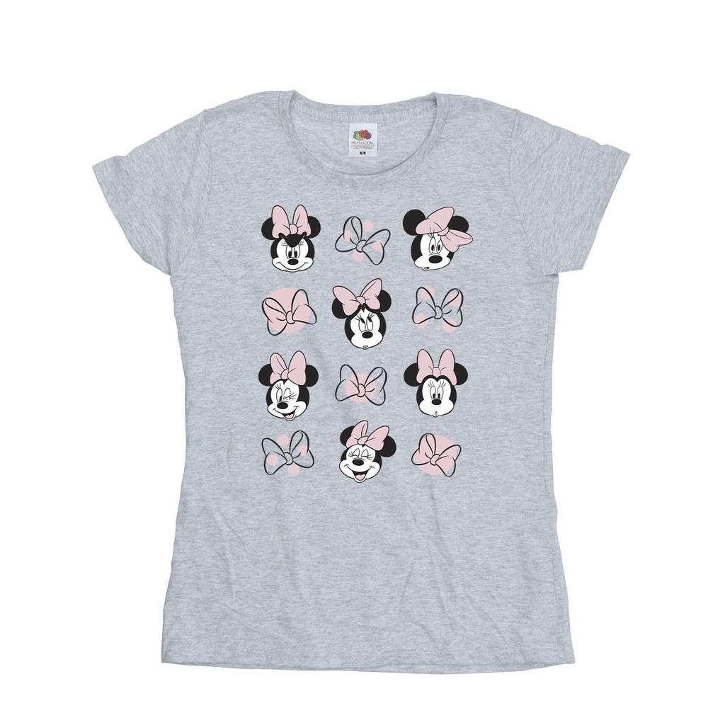 Disney Womens/Ladies Minnie Mouse Multiple Cotton T-Shirt