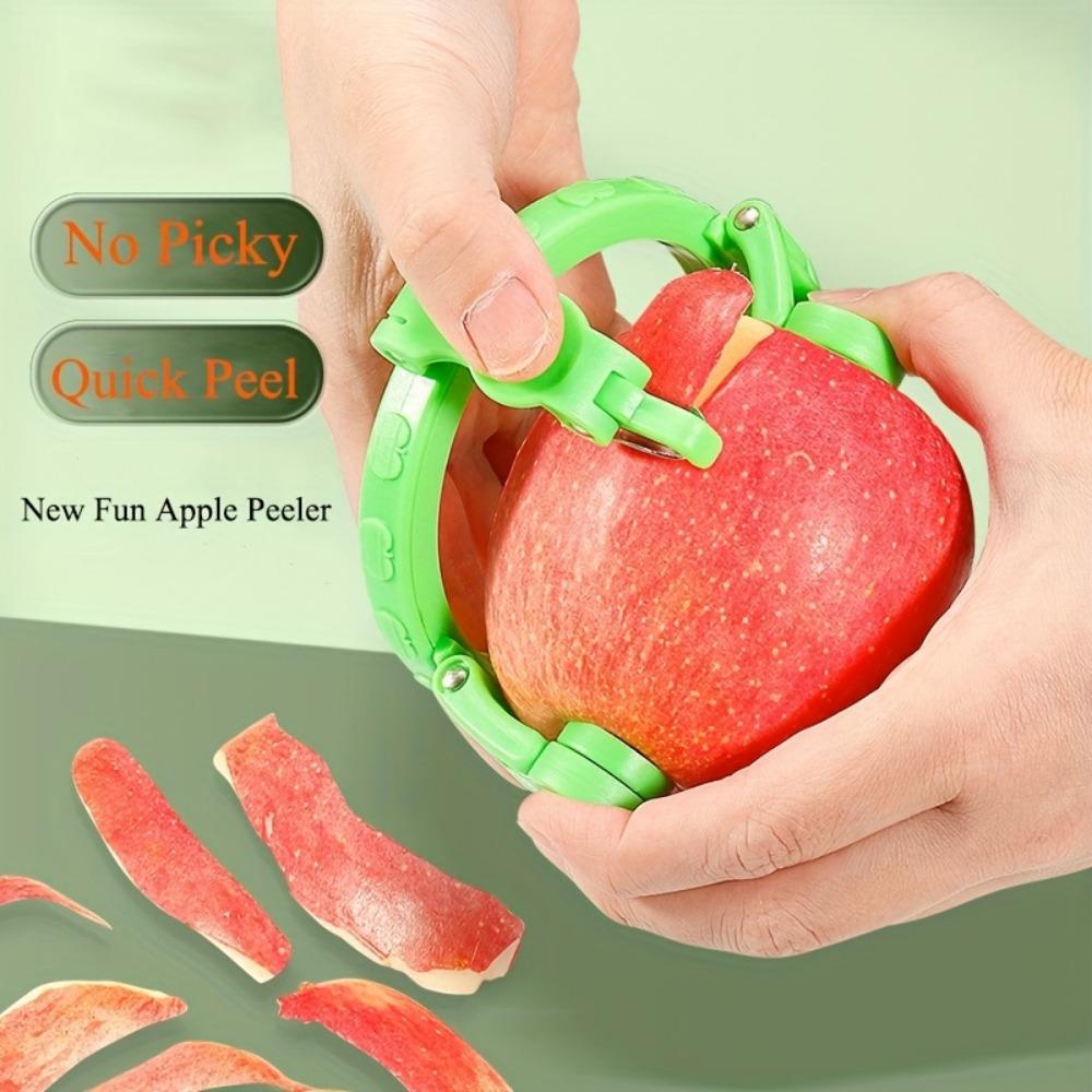 1pc Heavy-Duty Fruit & Vegetable Peeler with Quick Peel Mechanism - Non-Slip Grip, Compact Kitchen Tool for Apples, Potatoes, Carrots,