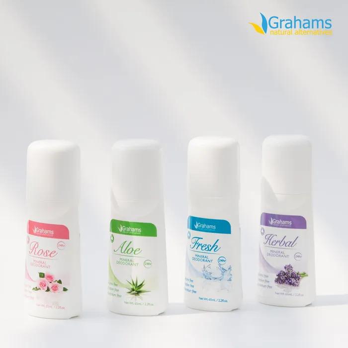 Natural Mineral Deodorant Roll-on Aloe 65mL