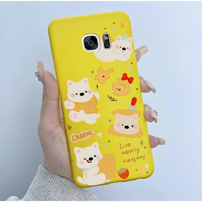 For Samsung Galaxy S7 S7Edge Case Soft TPU Silicone Cover Cute Astronaut Panda Phone Case For Samsung S7 S 7 Edge Coque Funda