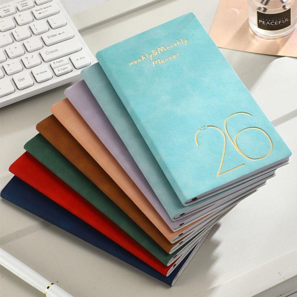 Mini A6 2026 Agenda Book To Do List with Calendar Daily Weekly Planner Pocket Diary Book School Office