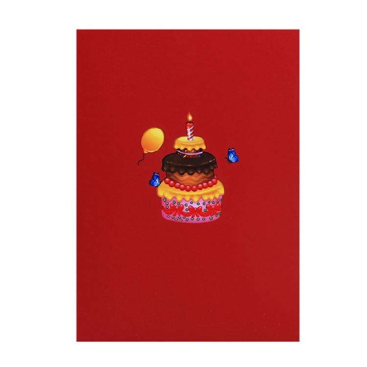 Creative 3D Birthday Card Beautiful 3D Cats Decorated Birthday Card Colorful Print Birthday Greeting Card