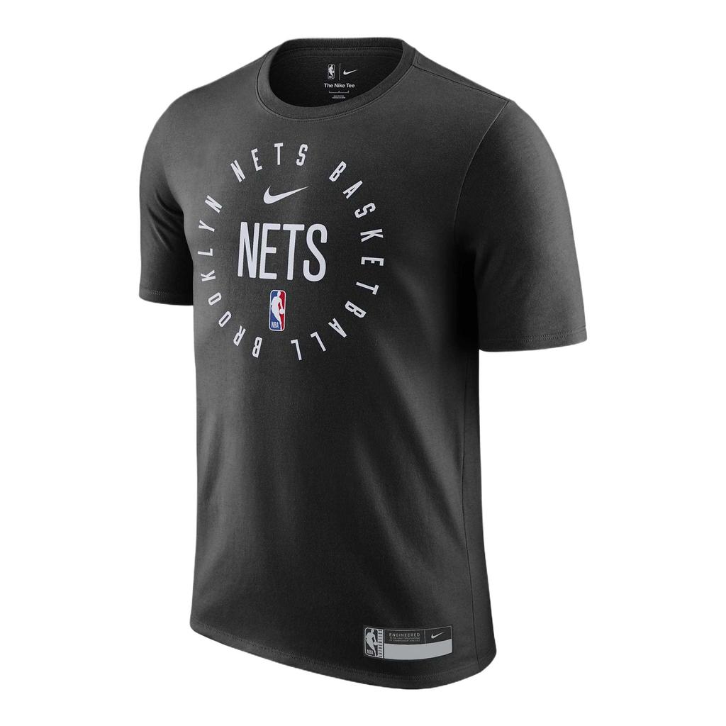 Nike Brooklyn Nets SS24 Moisture-Wicking Comfortable Soft Breathable Lightweight T-Shirt Men Tops Black HF1411-010