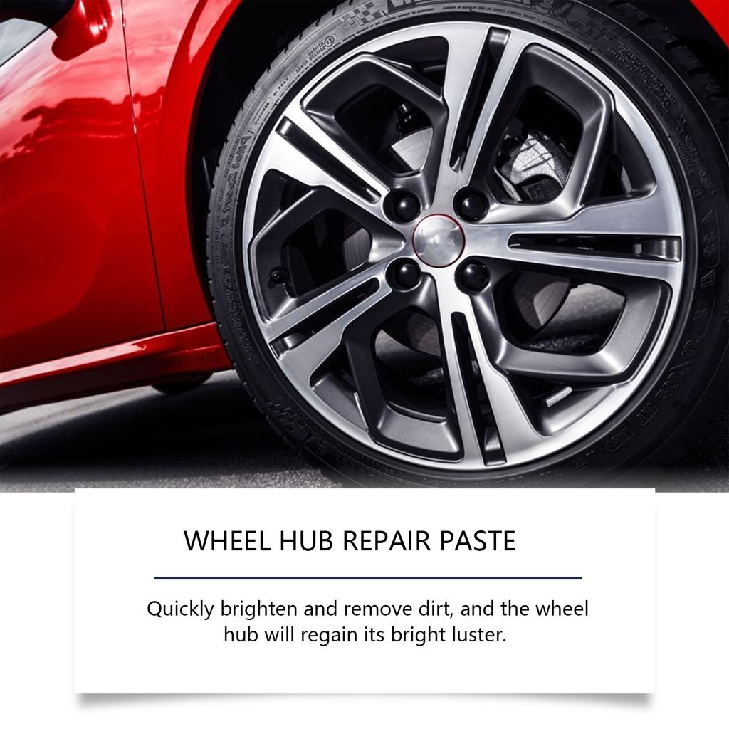 Car Wheel Hub Rims Maintenance Scratch Refurbishment Paste Universal Auto Tire Rims Scratch Paint Repair Paste with Sponge