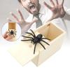 New Trick Spider Funny Scare Box Wooden Hidden Box Quality Prank Wooden Scare Box Fun Game Prank Trick Friend Office Toys