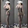 Sexy Lingerie Sexy Open Women's One-piece Stockings Mesh Clothes Transparent Uniform Temptation One-piece Mesh Socks