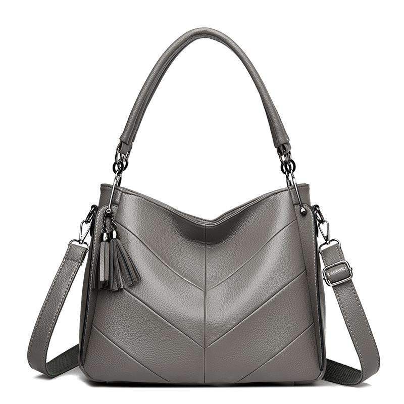 High Quality PU Elegant Women Messenger Bags Office Ladies Totes Pure High-capacity Handbag for Female Crossbody Shoulder Wallet