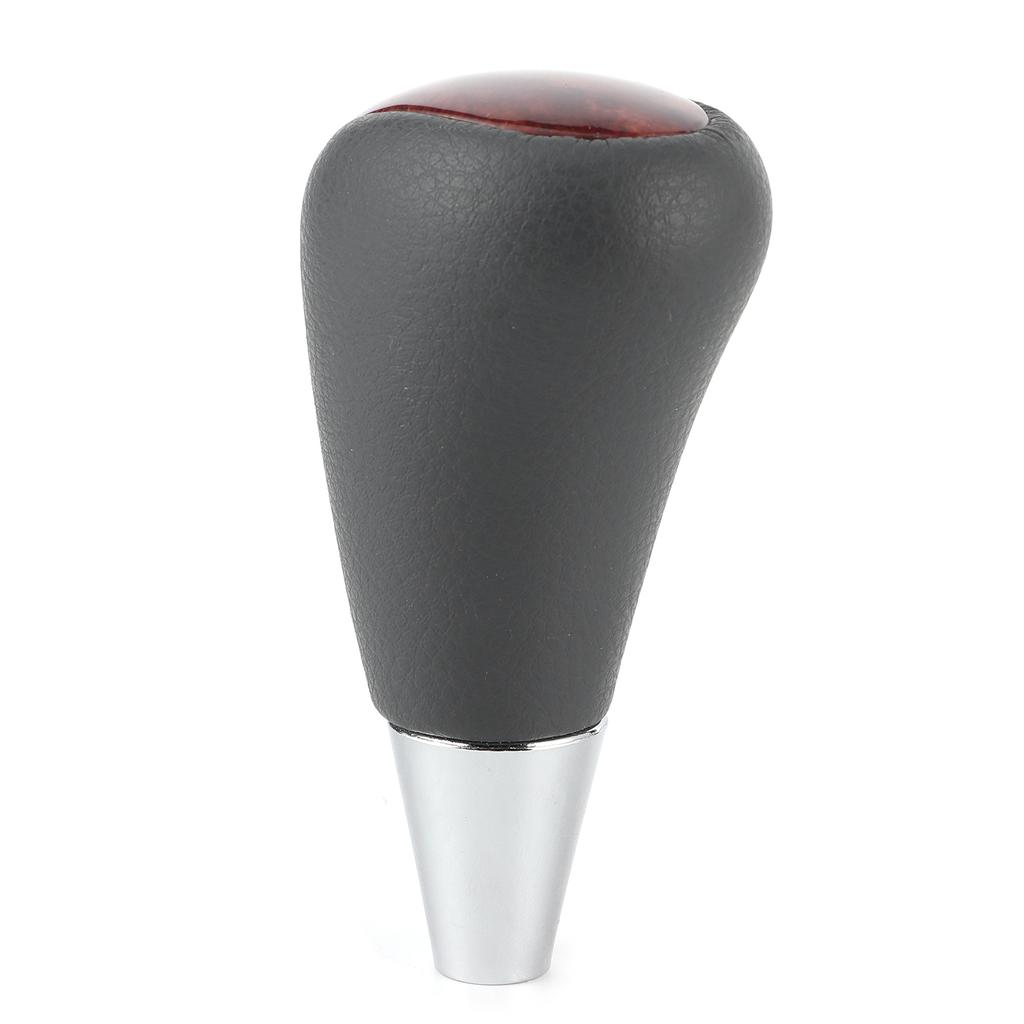 Gear Shift Knob Auto Car Modified Accessory Fit for Lexus ES240 250 300 350 2005 2014(Gray Leather Peach Wood )