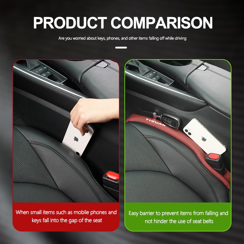 VFHJQ1 For Volkswagen VW Car Seat Gap Plug Strip Side Filler Leak Proof Storage Organizer Tiguan MK1 mk2 2016 2017 2018 2019 2020 2021
