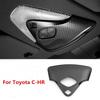 Cabon Fiber Front Reading Light Lamp Frame Trim For Toyota C-HR CHR 2016-2022