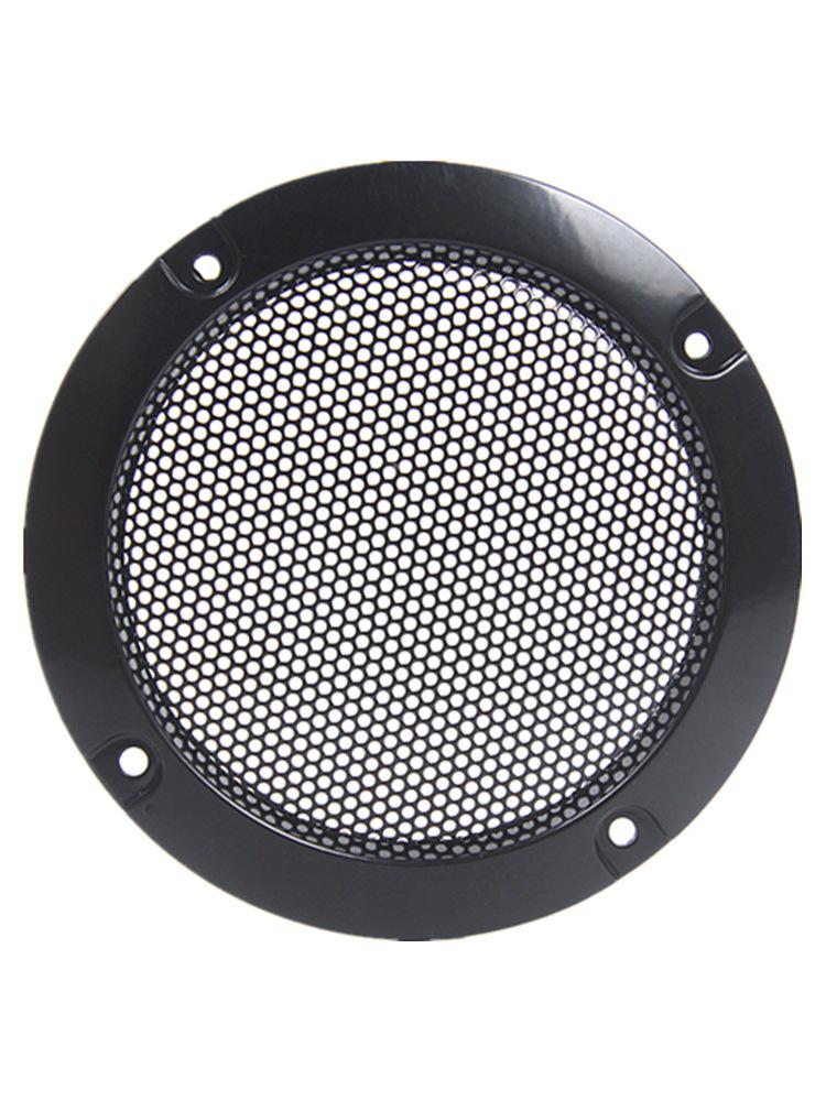 3-inch Car Speaker Grille Cover & Decorative Ring - Iron Mesh Electroacoustic Accessory.