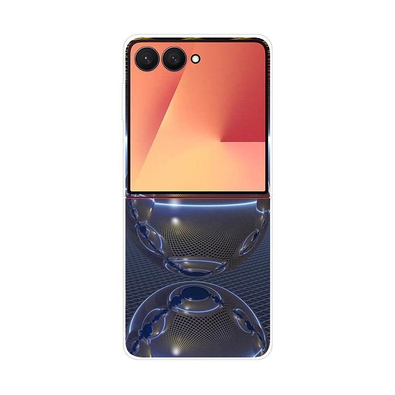 Luxury Transparent Phone Case For Samsung Galaxy Z Flip 7 Cases Hard PC Folding Cover For Galaxy Z Flip7 Shockproof Capa Fundas