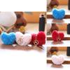 Plush Stuffed Animal Keychain Ultra Soft Short Plush Pp Cotton Cute Heart Design Gift For Girls