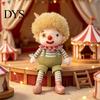 Unique Room Decor Vintage Circus Clown Plush Toy, Soft Stuffed Jester Doll with Embroidered Face, Retro Decorative Figurine for Shelf, Cute