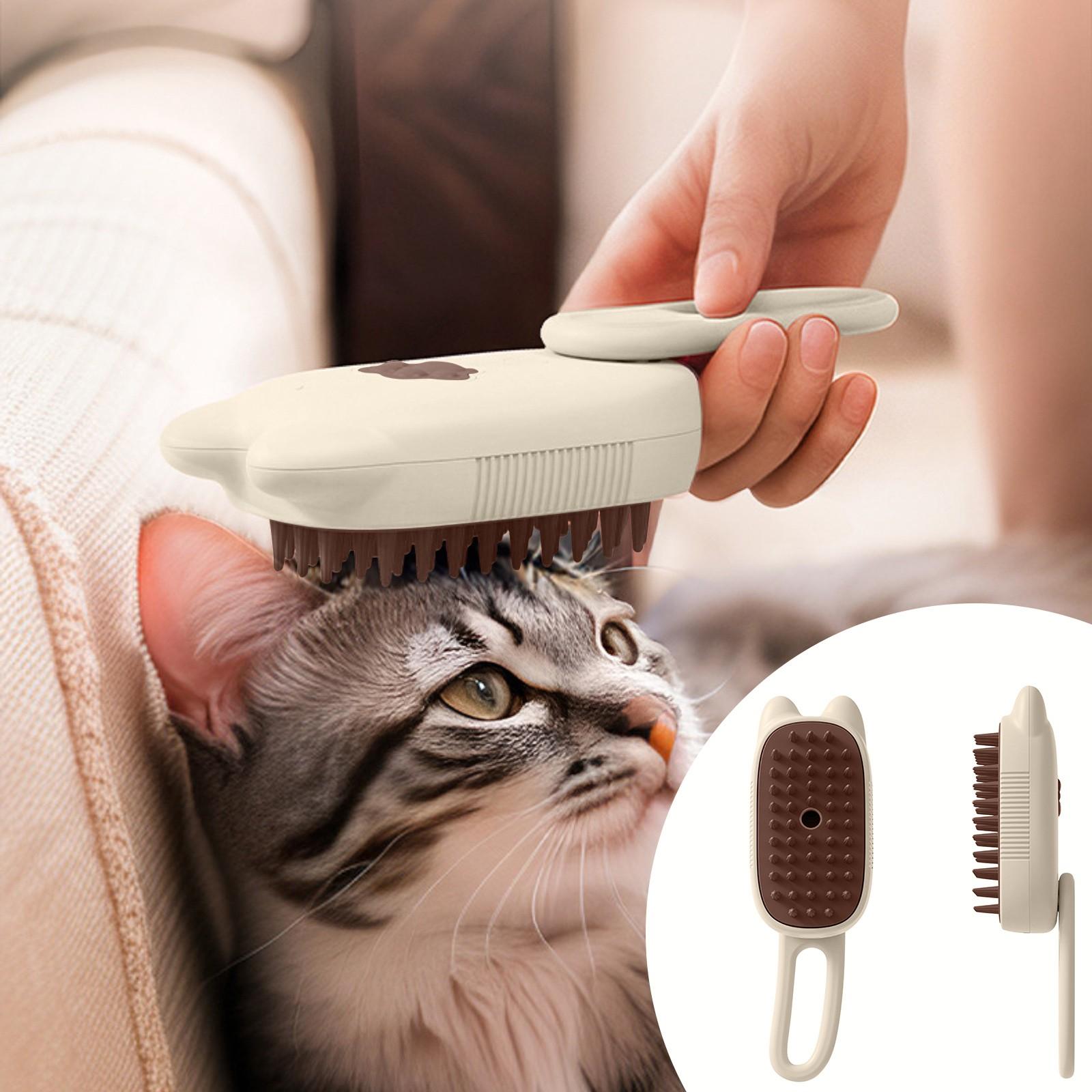 

Pet Electric Spray Comb For Cats And Dogs, Spray Massage Comb, Remove Floating Hair, Pet Cleaning Supplies One Size бежевый
