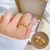 No Fading Minimalist Text Cold Wind Jumping Ring Men And Women Tide Personality Simple Index Finger Ring