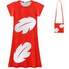 Vestito per Bambina Lilo e Stitch in Tessuto Poliestere con Stampa Astratta per Primavera Autunno Gioco