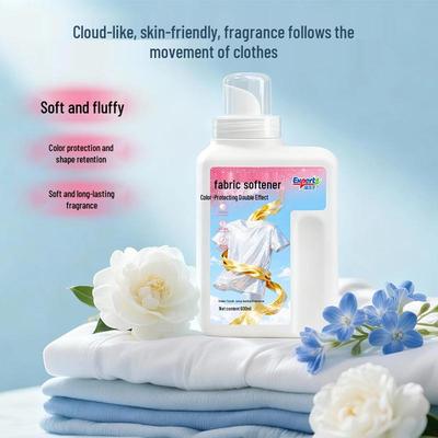 Silky Fabric Softener: Long-lasting Fragrance & Wrinkle Reduction, Anti-static Clothing Care