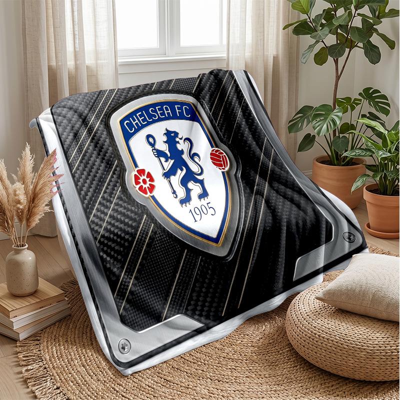 Chelsea FC Theme blanket Soft Flannel Blanket Plush Throw Blanket Cozy Sofa Bed Blanket for Home Decor