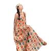 Dopamine Wears A Bohemian Vacation Suspender Dress for Women's Summer Loose and Thin Seaside Beach Dress