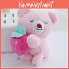 Adorable Pink Strawberry Bear Plush Toy Perfect Birthday Gift For Girls