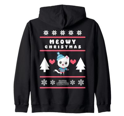 DreamWorks Gabby's Dollhouse Holiday Panty Reißverschluss-Kapuzenpullover