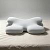 Cervical Support Pillow with Ice-Silk Cover Contoured for Bedroom, Back Sleepers