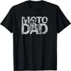 Mens Moto Dad Dirt Bike Jersey T Shirt Distressed