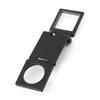 10x28mm Three Folding 10X Magnifier Zinc Alloy Magnifier Magnifying Glass with Scale