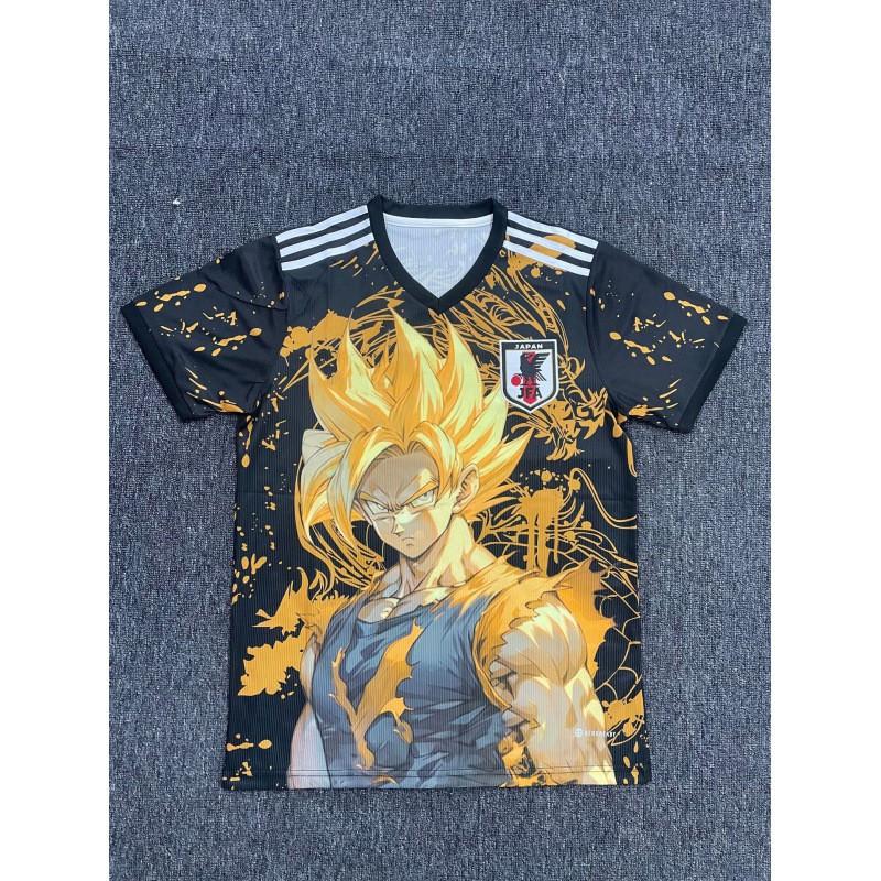Kurzärmeliges Fußballtrikot inspiriert von der japanischen Nationalmannschaft Anime-Kollaboration Dragon Ball One Piece Naruto