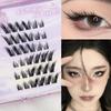 Glue Free Manga Lashes With Jelly Glue Strips 3D False Eyelashes Cat Elf Eyelashes  Party Supplies