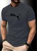 New cotton comfortable summer luxury Unisexs fashion fox leopard print Tshirt round neck casual trend YK fitness sports Tshirt