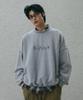 DIVINE DISTANCE Embossed Stitch Snow Sweatshirt [Blue]