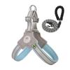 Reflective Y-Shaped Dog Harness and Leash for Small, Medium, Large Dogs, French Bulldogs, and Corgis.