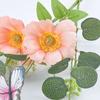 Yousheng Artificial Wildflowers Bouquet Fake Flower Eucalyptus Stem with Butterfly Faux Silk Floral Arrangement for Farmhouse Table Centerpiece Home