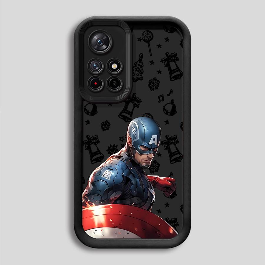 Marvel Deadpool Captain America Hülle für Xiaomi Redmi Note 13 14 Pro Plus 12s 11s 10 11 12 Pro Weiche Hülle