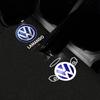 142W2pcs LED Car Door Projector Logo Welcome Light For Volkswagen Golf Sagitar Passat TIGUAN TOUAREG Touran Phaeton B5 B6 B7 B8 CC